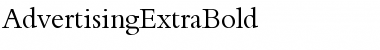 AdvertisingExtraBold Font