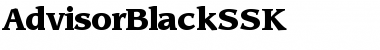 AdvisorBlackSSK Font