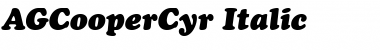 AGCooperCyr Font
