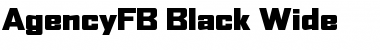 AgencyFB Black Wide Font