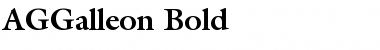 AGGalleon Bold Font