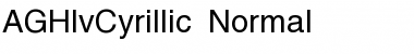 AGHlvCyrillic Normal Font