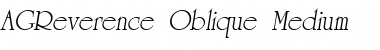 AGReverence-Oblique Medium Font