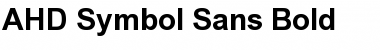 AHD Symbol Sans Bold Font