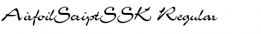 AirfoilScriptSSK Font