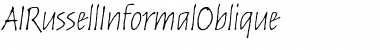 AIRussellInformalOblique Italic Font