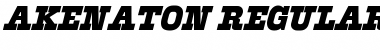 Akenaton Regular Font