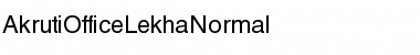 AkrutiOfficeLekha Normal Font