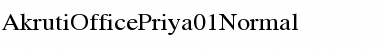 AkrutiOfficePriya01 Normal Font