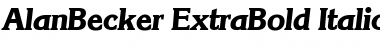 AlanBecker-ExtraBold Italic