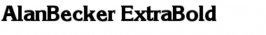 AlanBecker-ExtraBold Regular Font