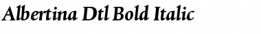 Albertina Dtl Bold Italic Font