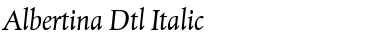 Albertina Dtl Italic Font