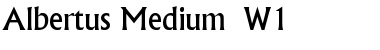Albertus Medium (W1) Font