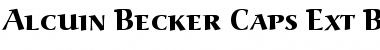 Alcuin Becker Caps Ext Bold Font