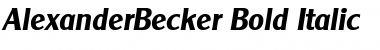 AlexanderBecker Bold Italic