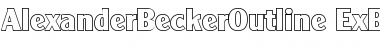 AlexanderBeckerOutline-ExBold Font