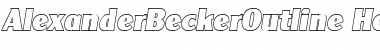 AlexanderBeckerOutline-Heavy Italic Font