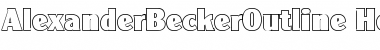 AlexanderBeckerOutline-Heavy Regular Font