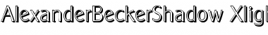 AlexanderBeckerShadow-Xlight Font