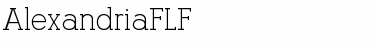 AlexandriaFLF Regular Font