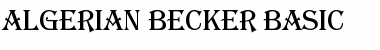 Algerian Becker Basic Font