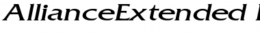 AllianceExtended Italic Font