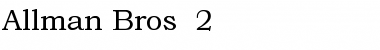Allman Bros. 2 Font