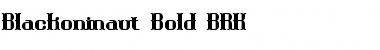 Blackoninaut Bold BRK Font