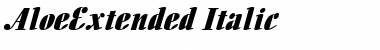 AloeExtended Italic Font