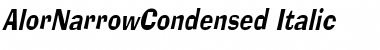 AlorNarrowCondensed Italic