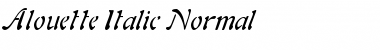 Alouette Italic Font