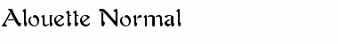 Alouette Normal Font