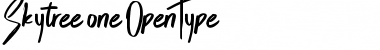 Skytree one Font