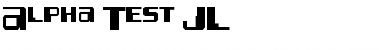 Alpha Test JL Font
