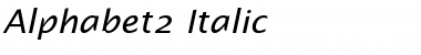 Alphabet2 Italic