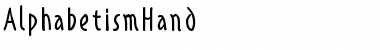 AlphabetismHand Font