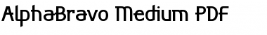 AlphaBravo Medium Font