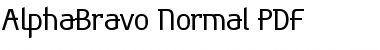 AlphaBravo Normal Font