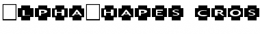 AlphaShapes crosses Font