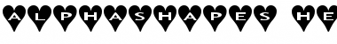AlphaShapes hearts Font