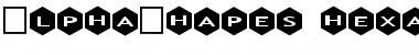 AlphaShapes hexagons Font