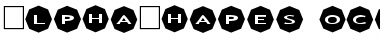 AlphaShapes octagons 2 Font