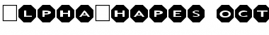 AlphaShapes octagons Normal Font