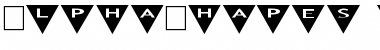 AlphaShapes triangles 2 Font