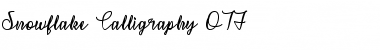 Snowflake Calligraphy Regular Font