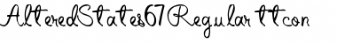 AlteredStates67 Regular Font