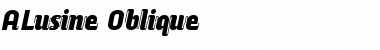 ALusine Oblique Font