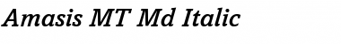 Amasis MT Md Italic