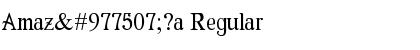 Amaz󮩣?a Regular Font